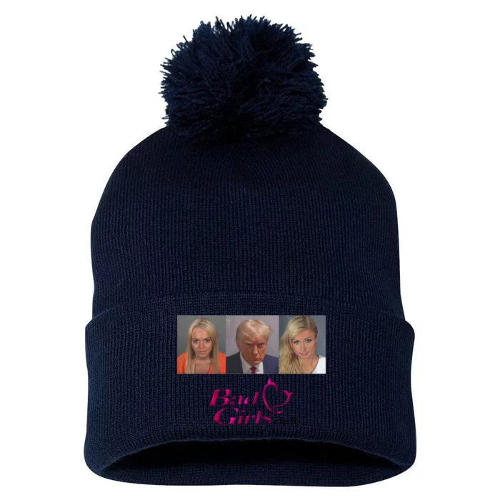 Bad Girls Club Trump 2024 Pom Pom 12in Knit Beanie