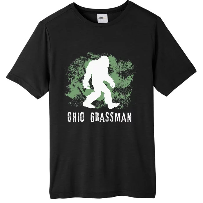 Bigfoot Grassman Cryptid Ohio Valley Park Sasquatch ChromaSoft Performance T-Shirt