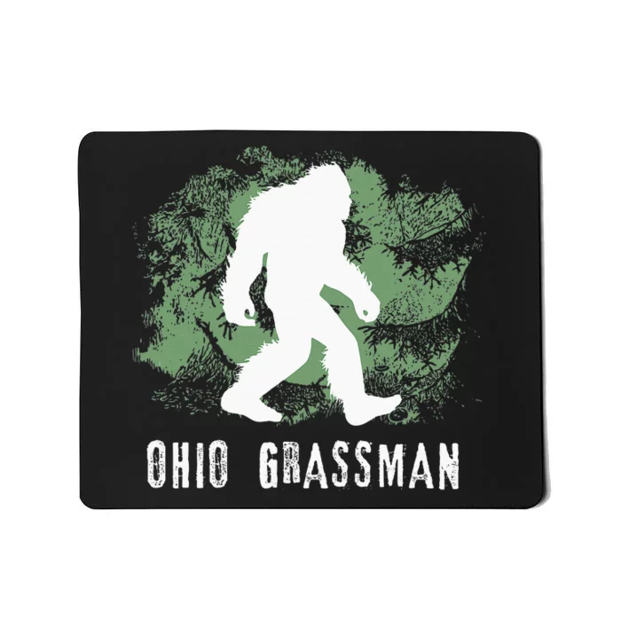 Bigfoot Grassman Cryptid Ohio Valley Park Sasquatch Mousepad