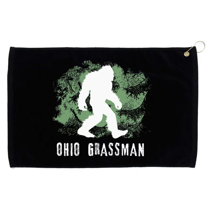 Bigfoot Grassman Cryptid Ohio Valley Park Sasquatch Grommeted Golf Towel