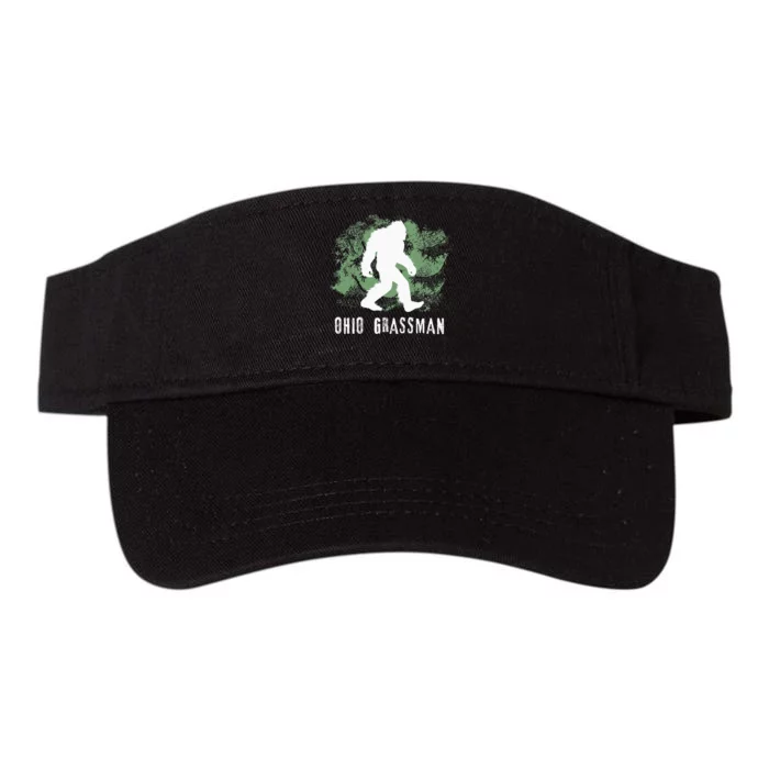 Bigfoot Grassman Cryptid Ohio Valley Park Sasquatch Valucap Bio-Washed Visor