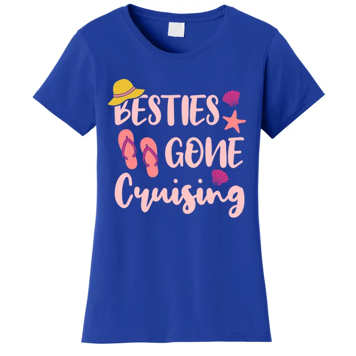 Besties Gone Cruising Ladies Friends Cruise Vacay Gift Women's T-Shirt