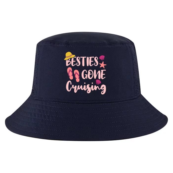 Besties Gone Cruising Ladies Friends Cruise Vacay Gift Cool Comfort Performance Bucket Hat