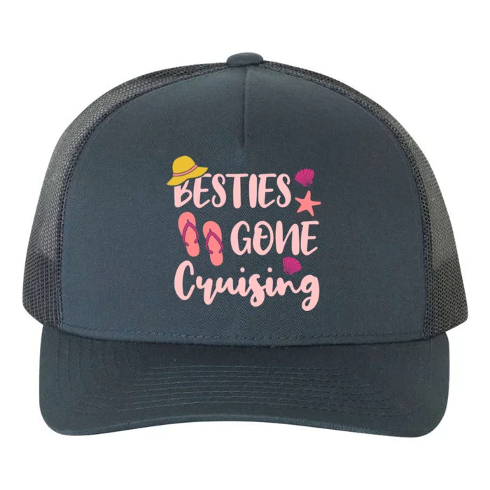 Besties Gone Cruising Ladies Friends Cruise Vacay Gift Yupoong Adult 5-Panel Trucker Hat