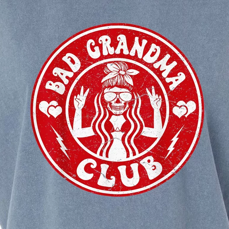 Bad Grandma Club Coffee Lovers Valentines Day Garment-Dyed Women's Muscle Tee