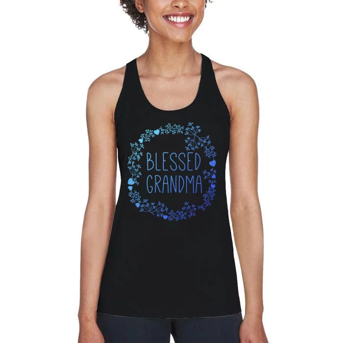 Blessed Grandma Christian Religious Gifts Best Grammy Ever Women's Racerback Tank