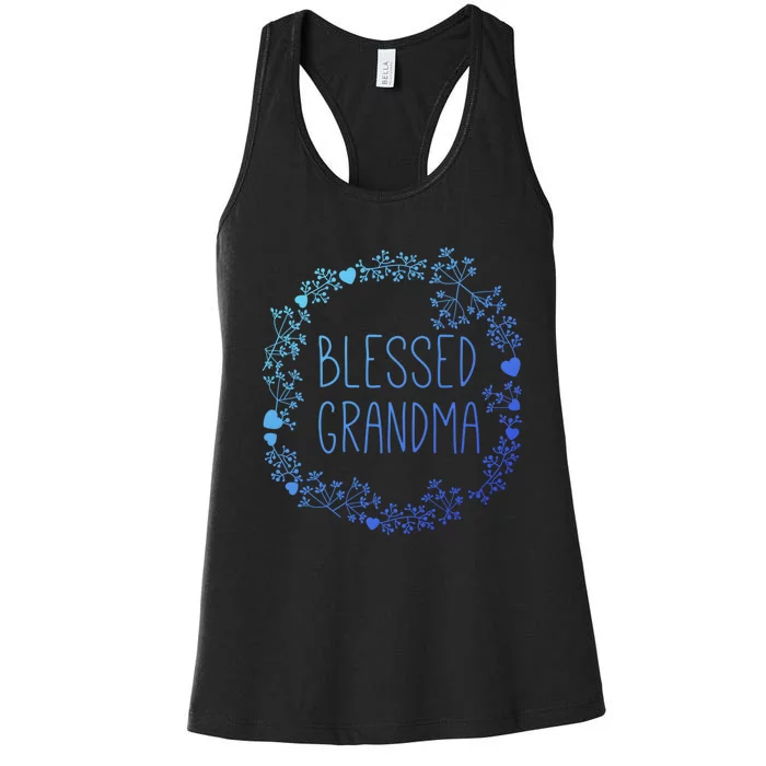 Blessed Grandma Christian Religious Gifts Best Grammy Ever Women's Racerback Tank