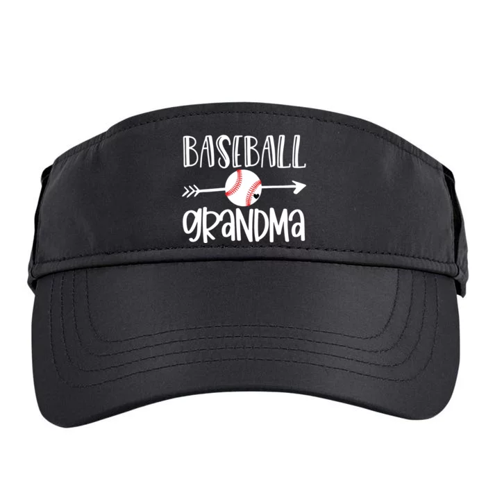 Baseball Grandma Cute From Grandson Player Arrow Heart Game Adult Drive Performance Visor