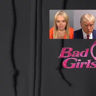 Bad Girls Club Donald Trump Mug Shot Full Zip Hoodie