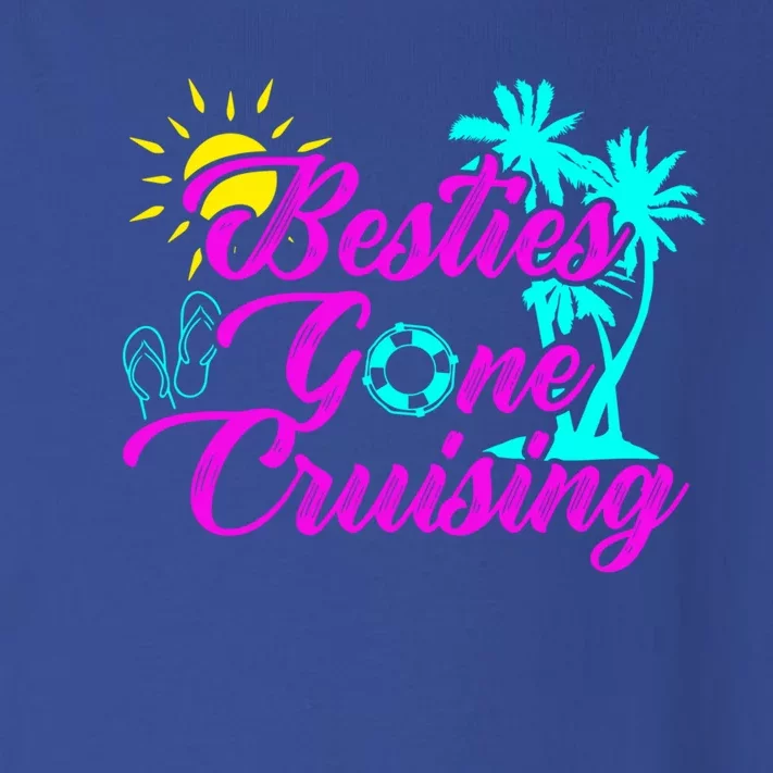 Besties Gone Cruise Matching Trip Cruising Vacation Cute Gift Toddler Long Sleeve Shirt