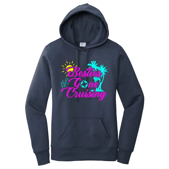 Besties Gone Cruise Matching Trip Cruising Vacation Cute Gift Women's Pullover Hoodie