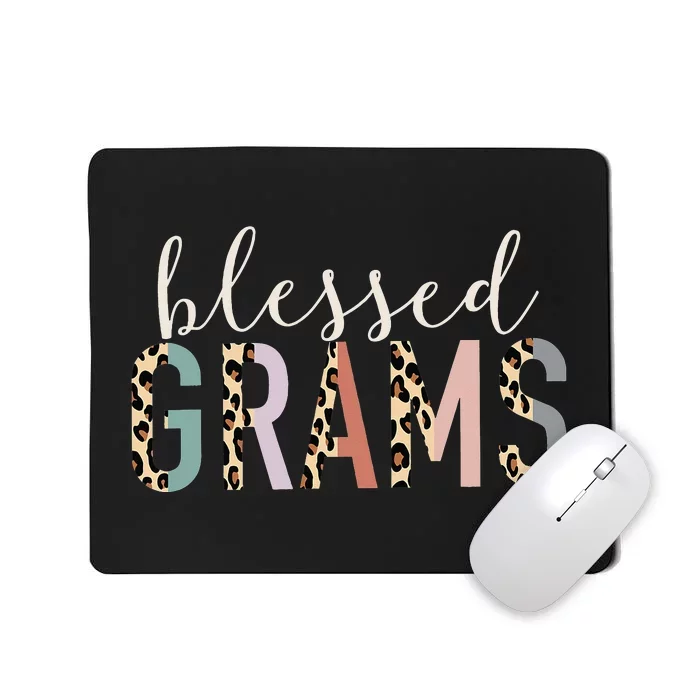 Blessed Grams Cute Leopard funny mother's day Mousepad