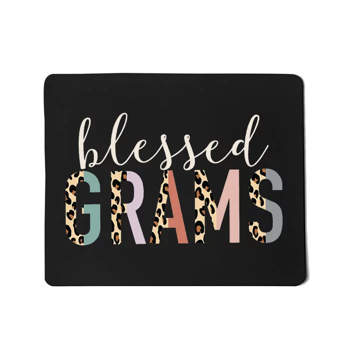 Blessed Grams Cute Leopard funny mother's day Mousepad