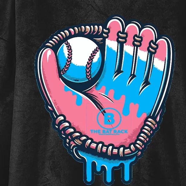 Baseball Glove Cotton Candy Drip Hooded Wearable Blanket