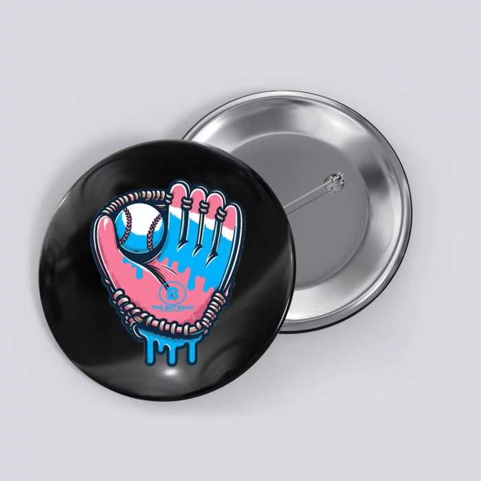 Baseball Glove Cotton Candy Drip Button