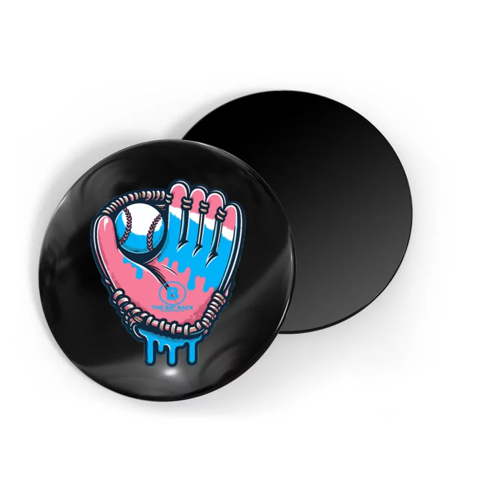 Baseball Glove Cotton Candy Drip Magnet