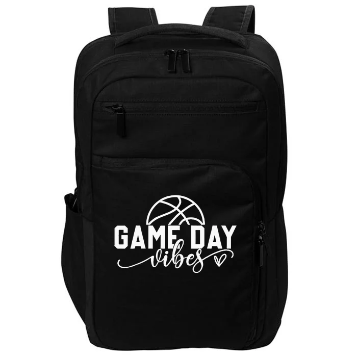 Basketball Game Day Vibes Basketball Mom Life Game Day Impact Tech Backpack