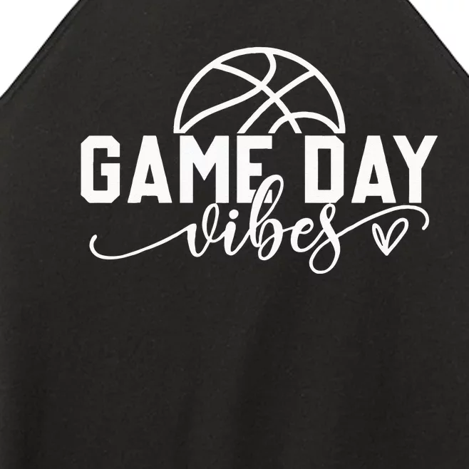 Basketball Game Day Vibes Basketball Mom Life Game Day Women’s Perfect Tri Rocker Tank