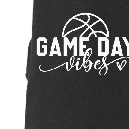 Basketball Game Day Vibes Basketball Mom Life Game Day Doggie 3-End Fleece Hoodie