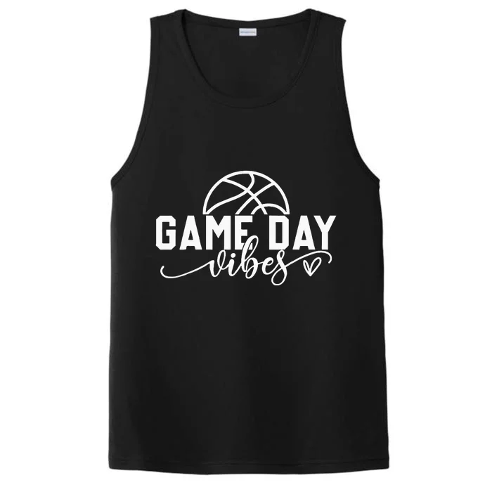 Basketball Game Day Vibes Basketball Mom Life Game Day Performance Tank