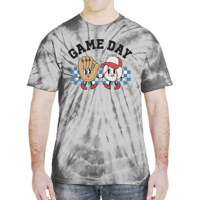 Baseball Game Day Tie-Dye T-Shirt