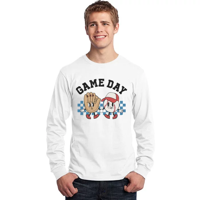 Baseball Game Day Tall Long Sleeve T-Shirt