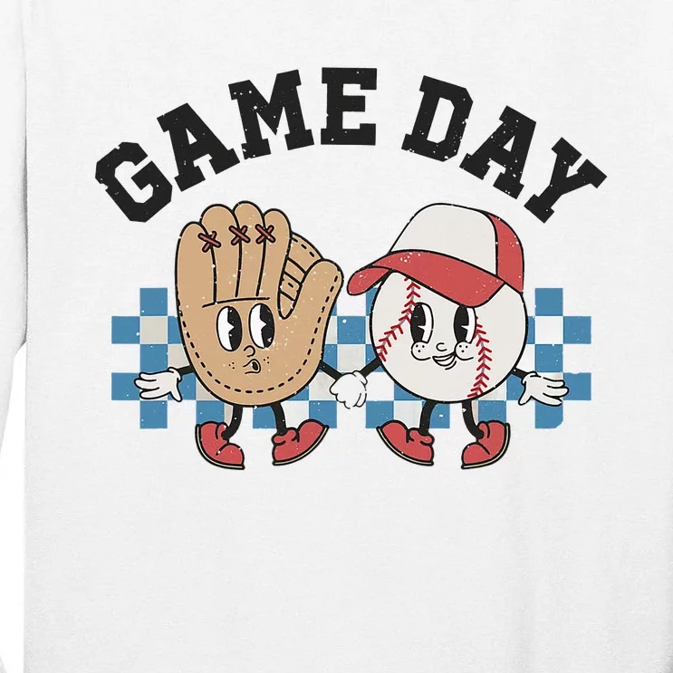 Baseball Game Day Tall Long Sleeve T-Shirt