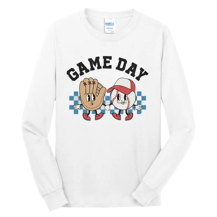 Baseball Game Day Tall Long Sleeve T-Shirt