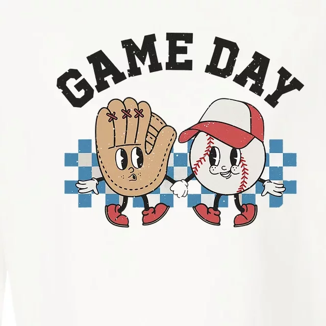 Baseball Game Day Cropped Pullover Crew