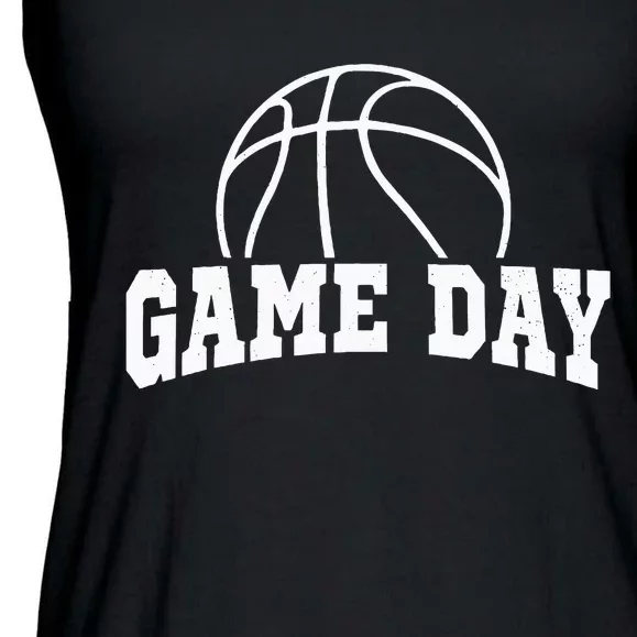 Basketball Game Day Basketball Mom Life Game Day Ladies Essential Flowy Tank