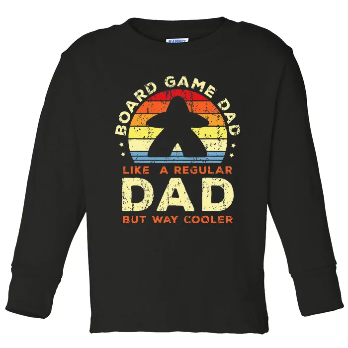 board game dad Board gamer father Board games Toddler Long Sleeve Shirt