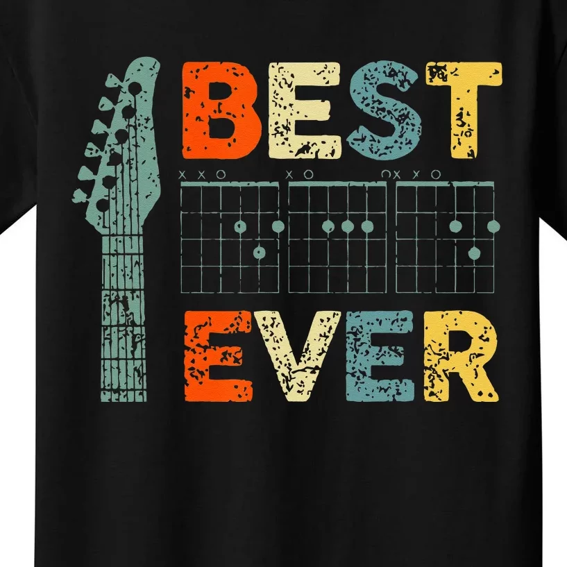 Best Guitar Dad Ever Chords Guitar Fathers Day Dad Kids T-Shirt