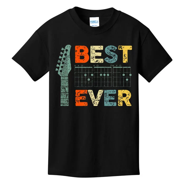 Best Guitar Dad Ever Chords Guitar Fathers Day Dad Kids T-Shirt