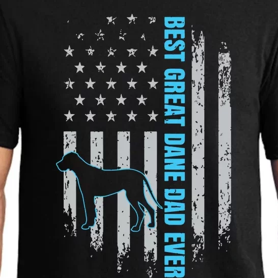 Best Great Dane Dad Ever Great Dane Dog Father American Flag Pajama Set