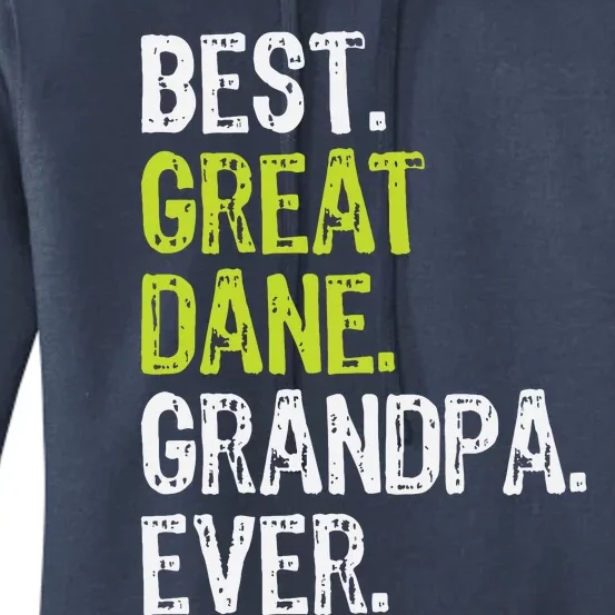 Best Great Dane Grandpa Ever Dog Lover Women's Pullover Hoodie