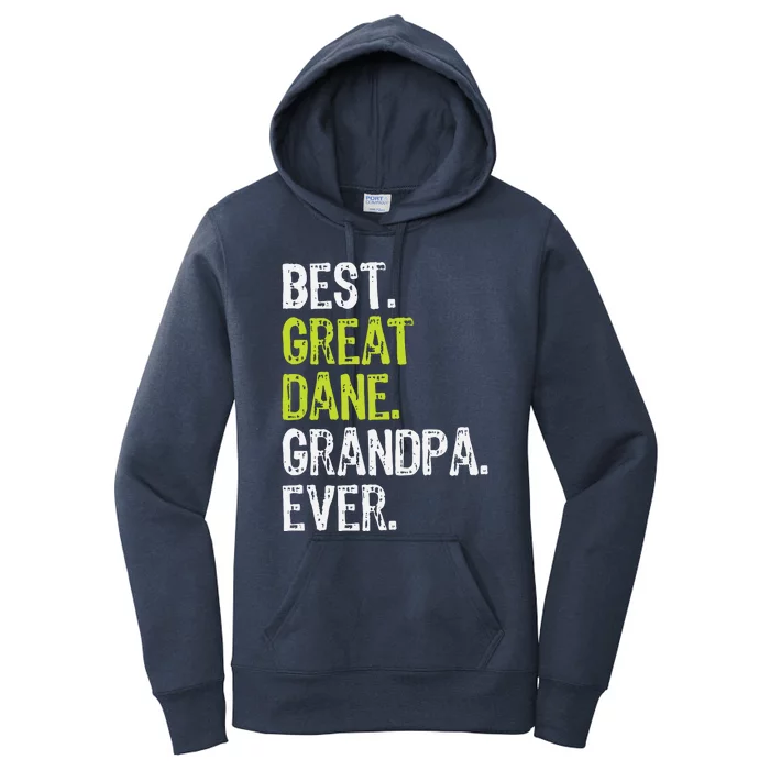 Best Great Dane Grandpa Ever Dog Lover Women's Pullover Hoodie