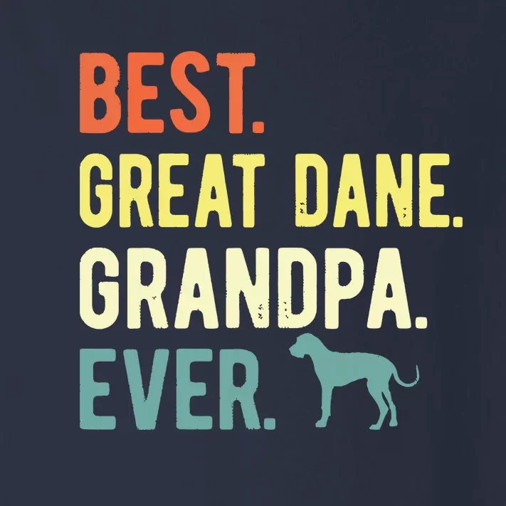 Best Great Dane Grandpa Ever Dog Lovers Fathers Day Toddler Long Sleeve Shirt