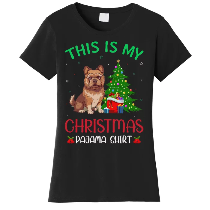 Brussels Griffon Dog Ugly Xmas This Is My Christmas Pajama Women's T-Shirt