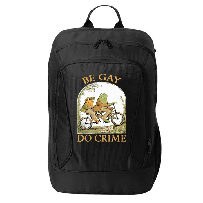 Be Gay Do Crime Frog and The Toad for LGBTQ Pride City Backpack