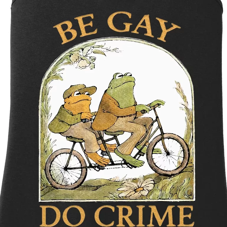 Be Gay Do Crime Frog and The Toad for LGBTQ Pride Ladies Essential Tank