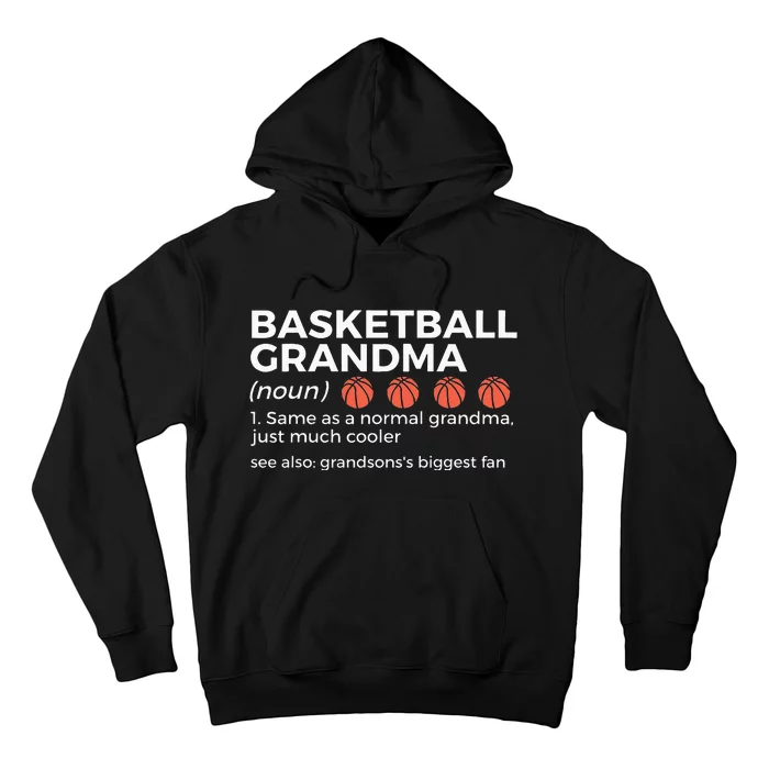 Basketball Grandma Definition Grandson's largest fan Hoodie