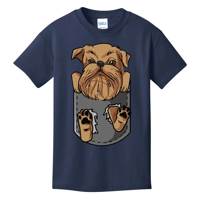 Brussels Griffon Dog Owner Gift I Love My Brussels Griffon Kids T-Shirt