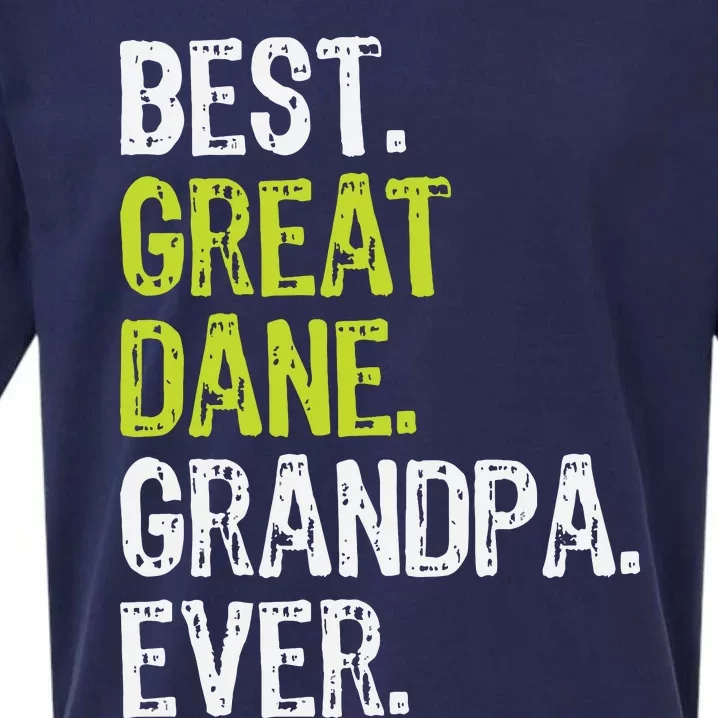 Best Great Dane Grandpa Ever Dog Lover Sueded Cloud Jersey T-Shirt