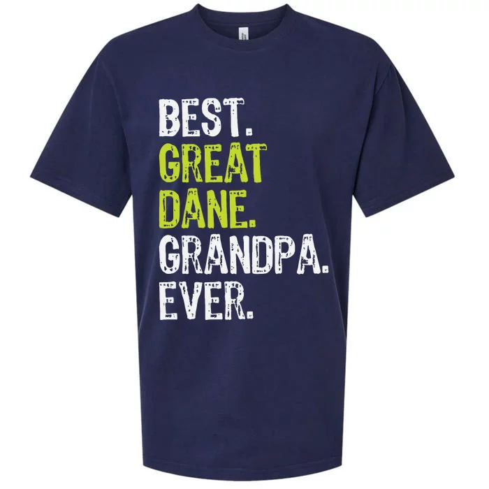 Best Great Dane Grandpa Ever Dog Lover Sueded Cloud Jersey T-Shirt