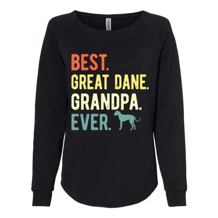 Best Great Dane Grandpa Ever Dog Lovers Fathers Day Womens California Wash Sweatshirt