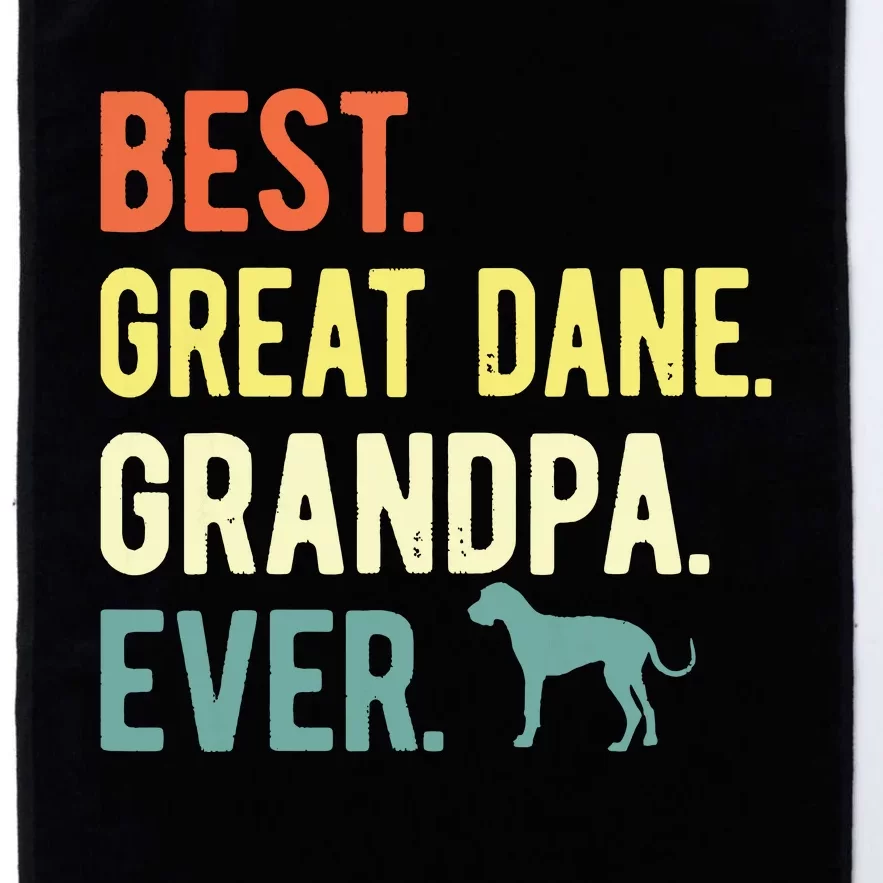 Best Great Dane Grandpa Ever Dog Lovers Fathers Day Platinum Collection Golf Towel