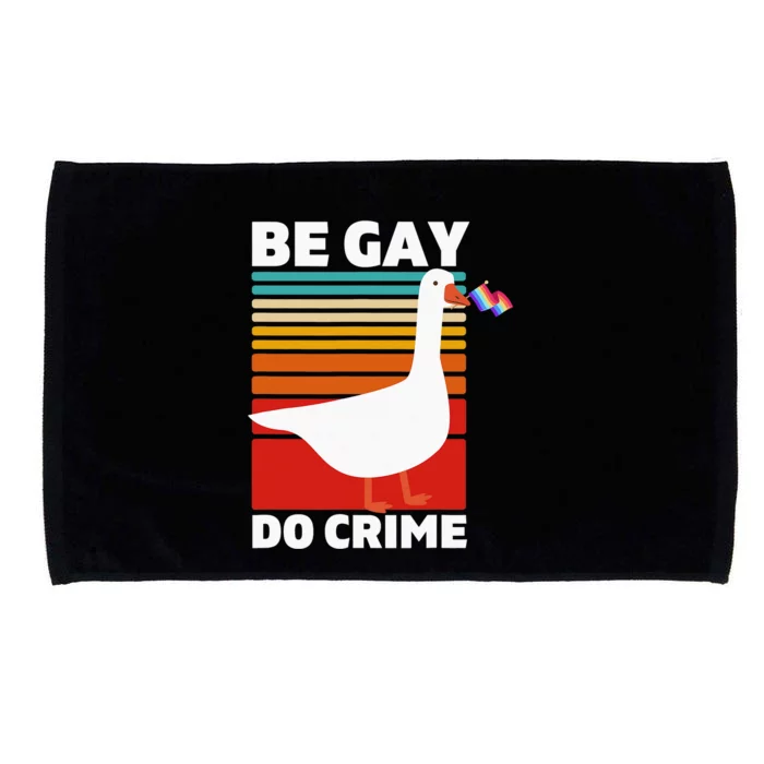 Be Gay Do Crime, LGBTQ Pride Rights, LGBTQIA Protest Gift Microfiber Hand Towel