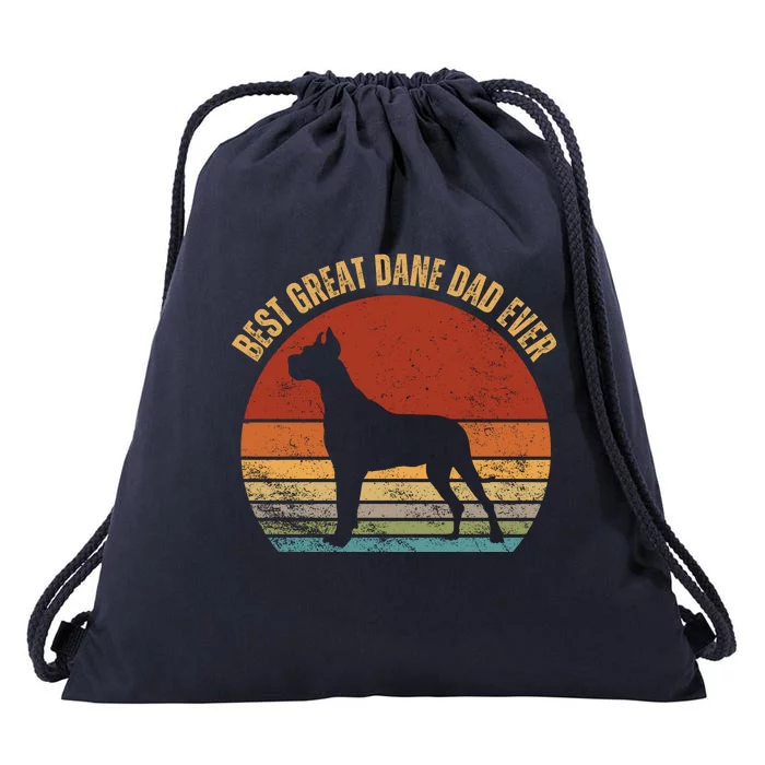 Best Great Dane Dad Ever Daddy Gifts For Dog Lover Pet Owner Drawstring Bag