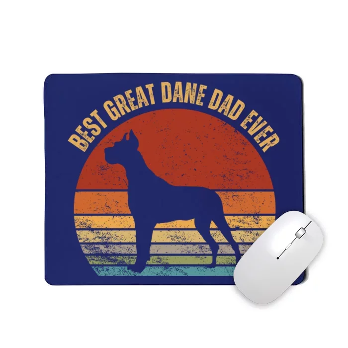 Best Great Dane Dad Ever Daddy Gifts For Dog Lover Pet Owner Mousepad