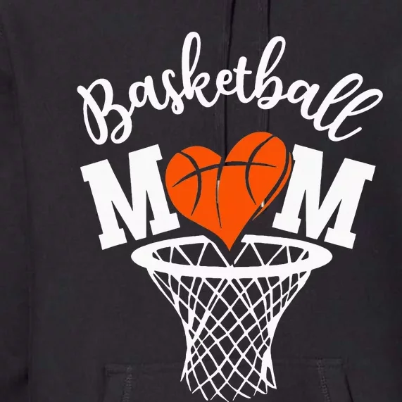 Basketball Game Day Vibes Mom Life Game Day Premium Hoodie